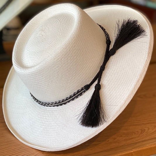 [Pre-sale] ! 🌿Can be rolls up for packing -Handmade Panama Hat-Planter Fino, Horsehair Band