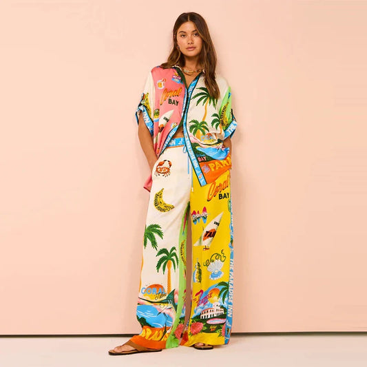 Paradiso Shirt & Pants Two Piece Set