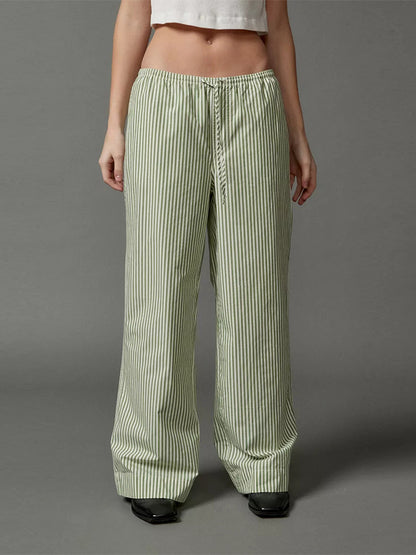 Casual Striped Trousers