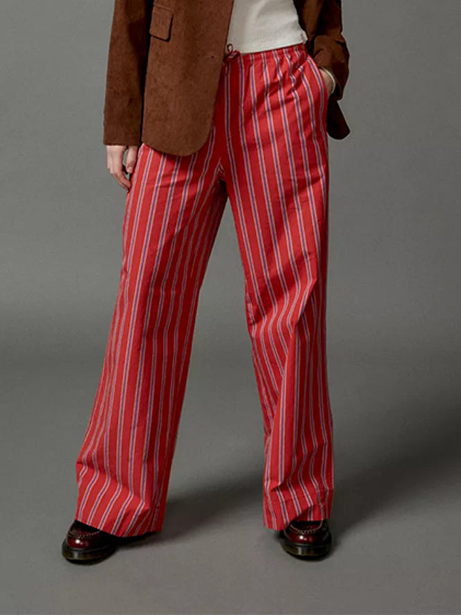 Casual Striped Trousers