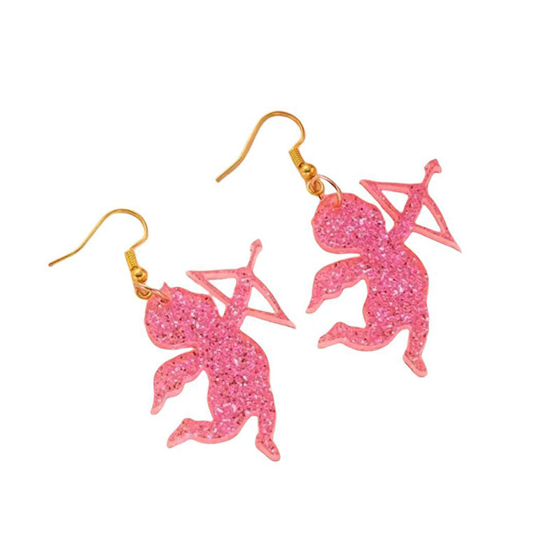 Valentine's Day Shining Cupid Earrings