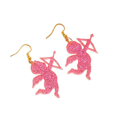 Valentine's Day Shining Cupid Earrings