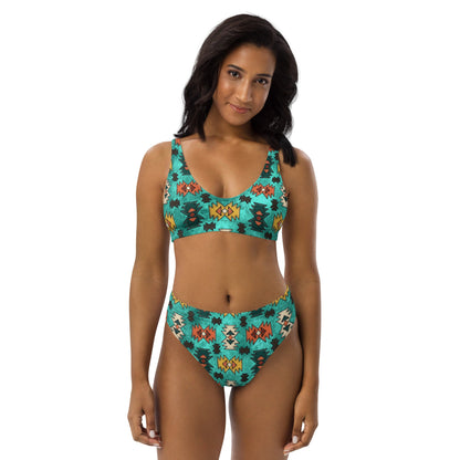 Yeehaw Turquoise Aztec Bikini