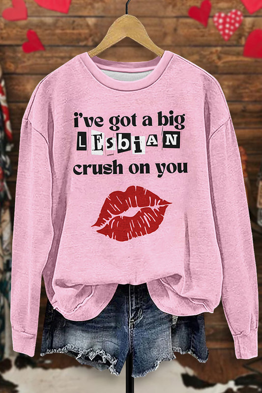 Lesbian Crush Valentine Sweatshirt