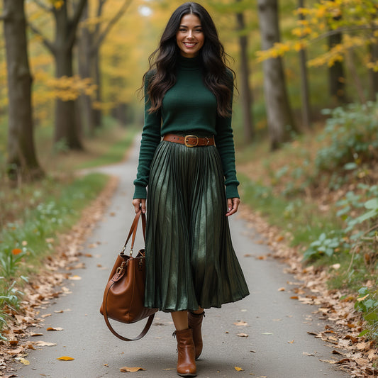 Women's Casual Plaid Skirt