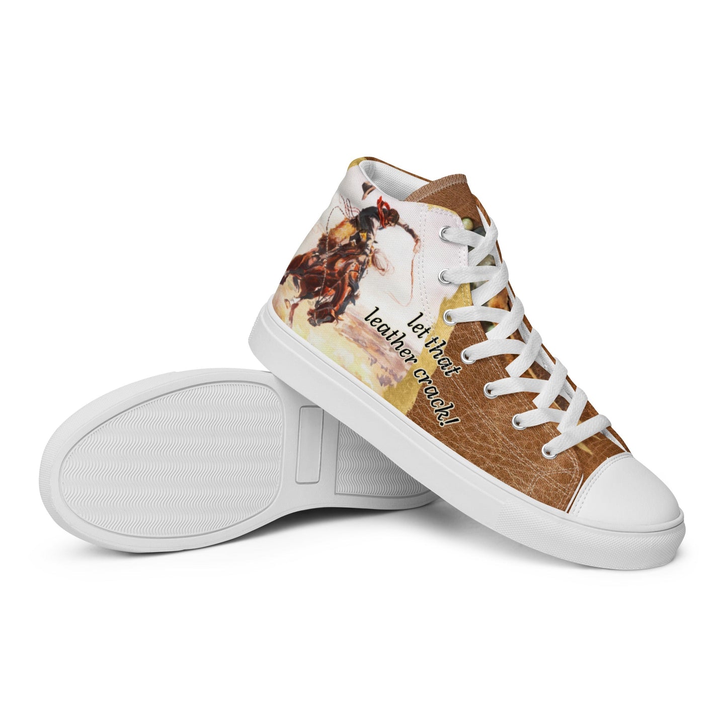 Let That Leather Crack Women__ high top canvas shoes