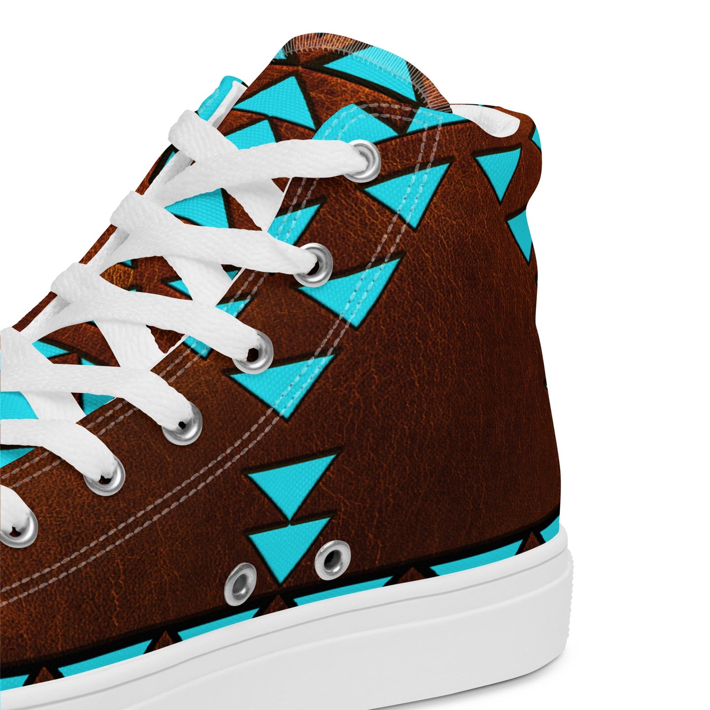 Mullet Cowboy Aztec Men__ High Top Canvas Shoes