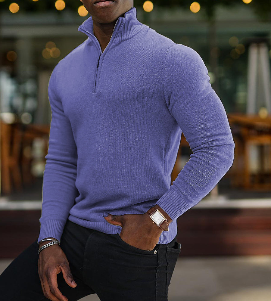 Men's Solid Long Sleeve Tops