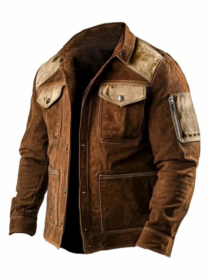 Men's Contrast Retro Jacket