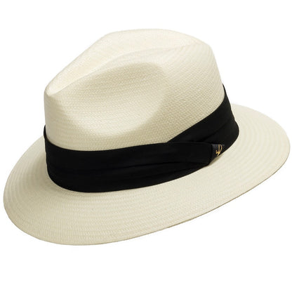 H&F Cristo Fedora Straw Panama Hat