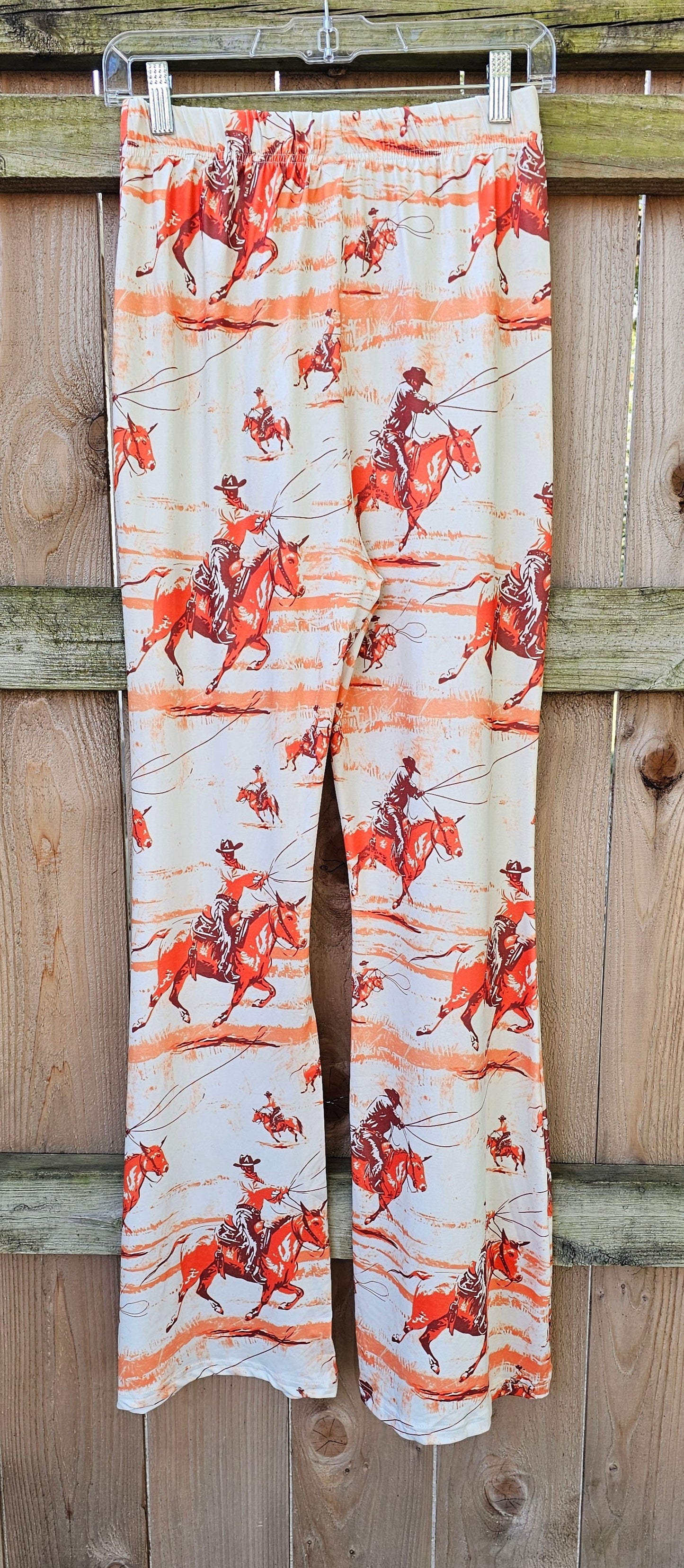 Retro Western Flare Pants