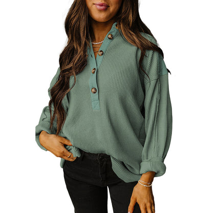 Women's Versatile Textured Long Sleeve Sweater