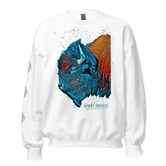 Watercolor Bison Unisex Sweatshirt