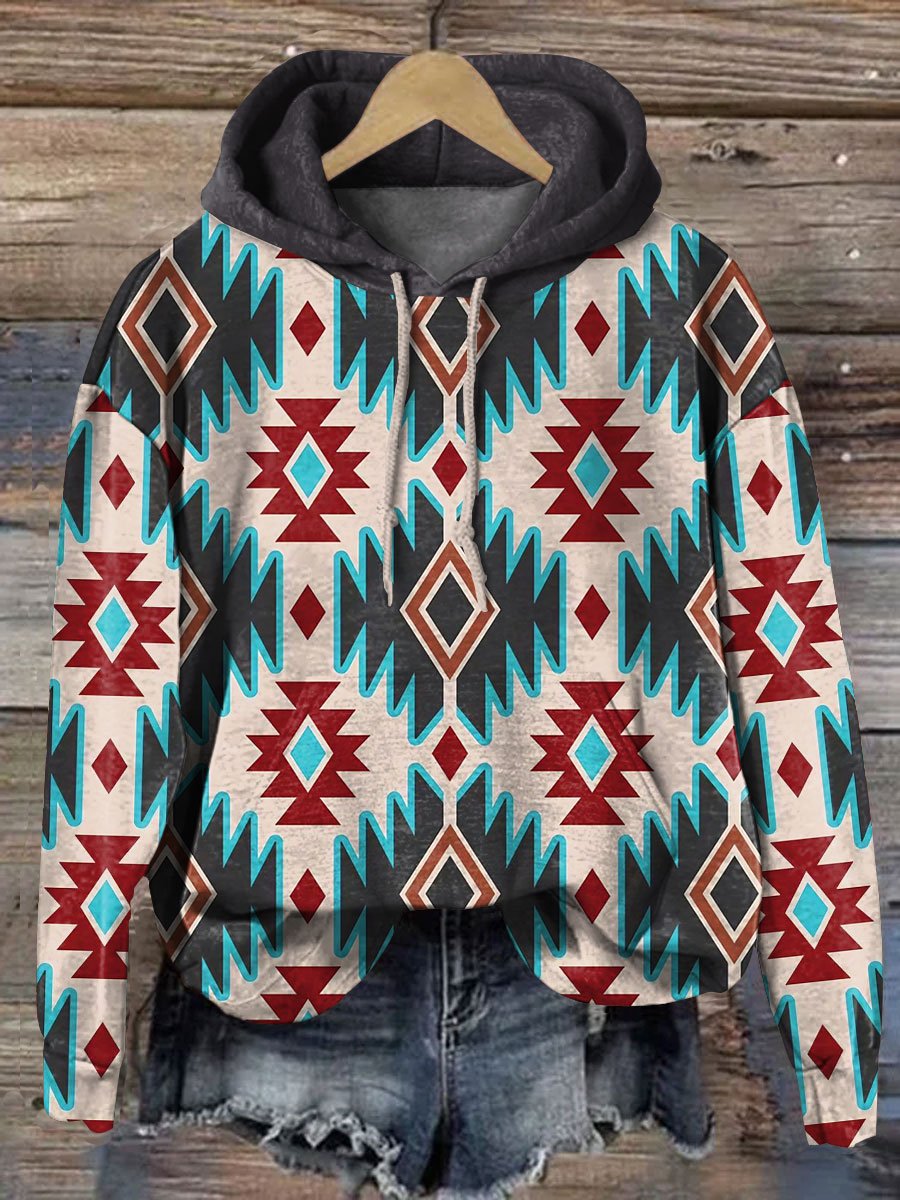 Tribal-Aztec Art Print Casual Sweatshirt