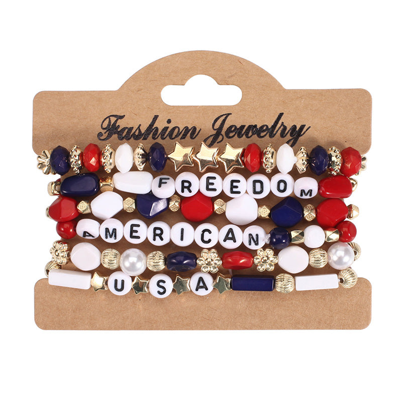 Independence Day Multilayer Bracelet