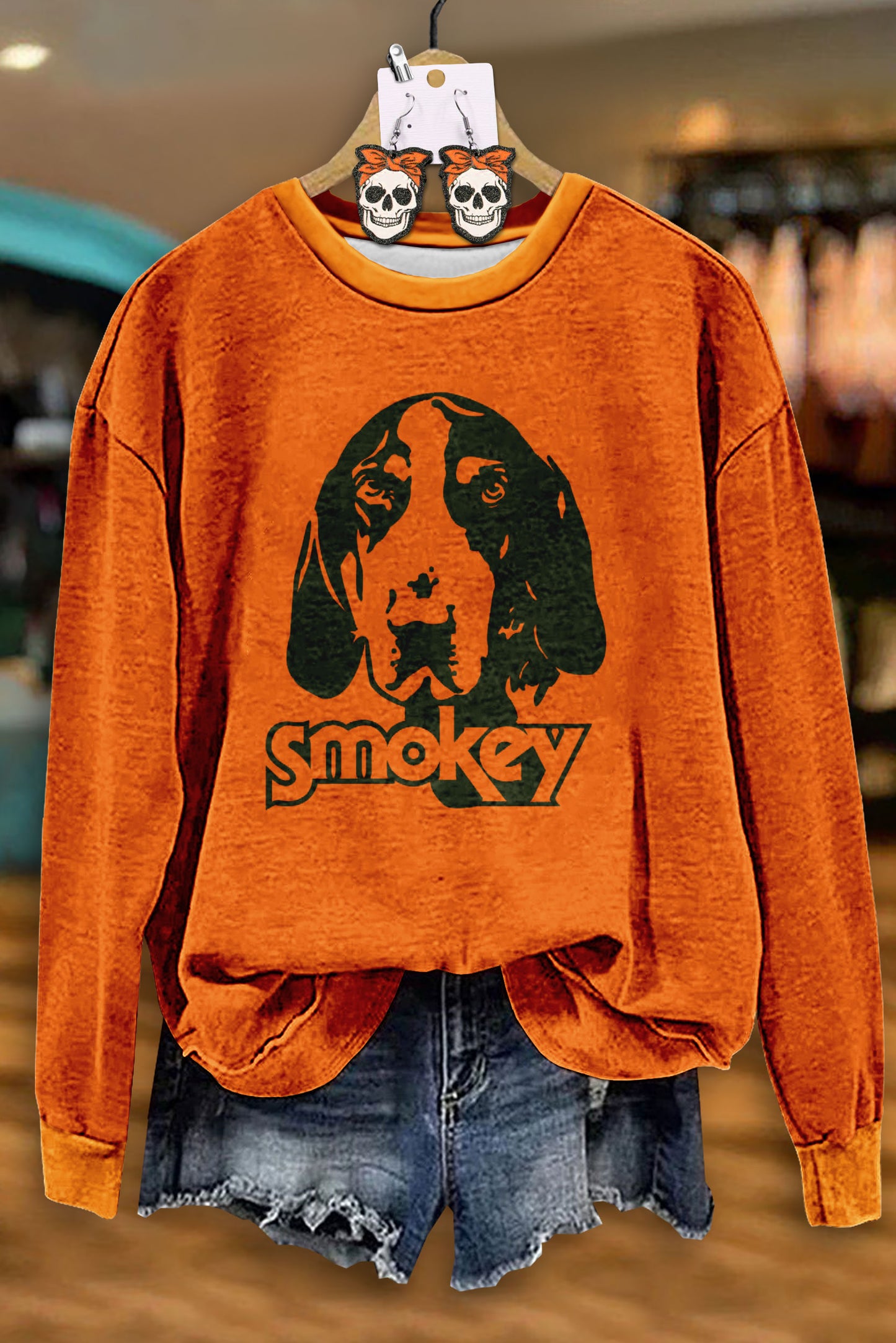 Casual Tennessee Smokey Print Sweatshirt