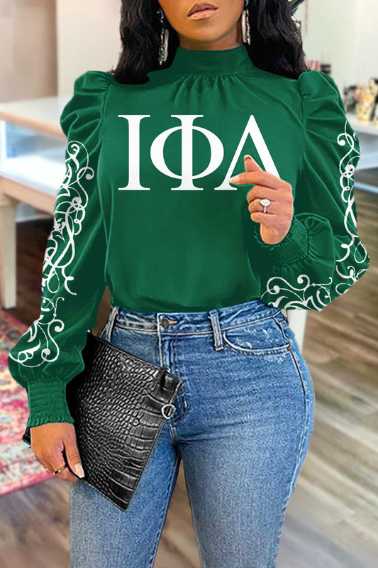 Iota Phi Lambda Puff Sleeve Blouse