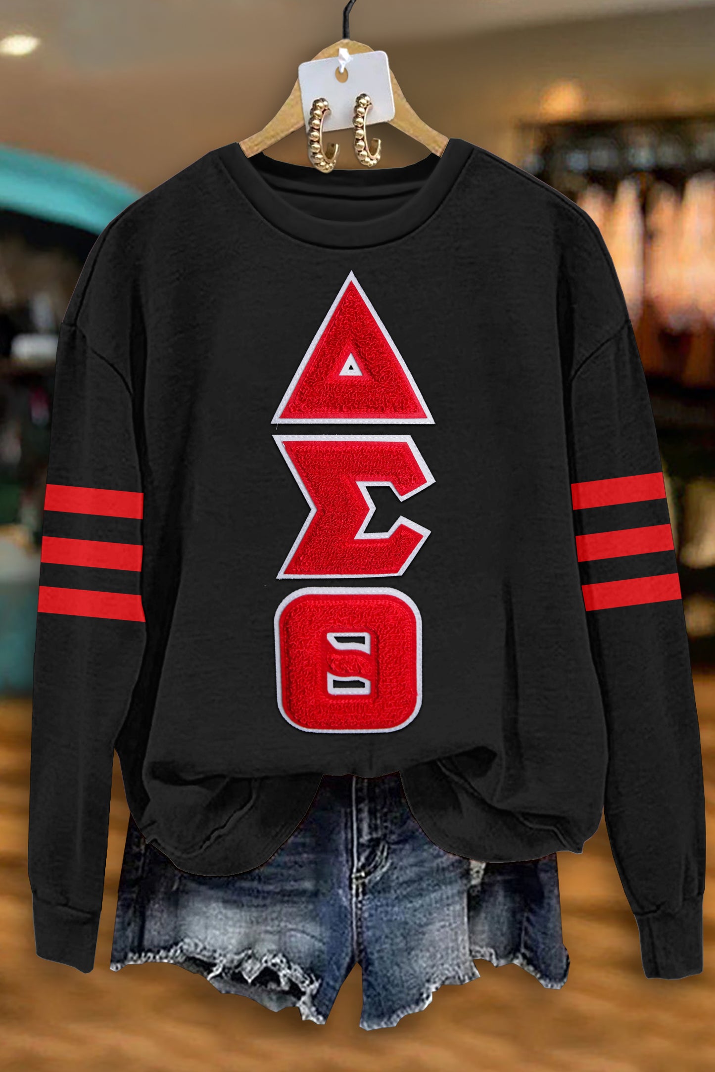 Classic Delta Sigma Theta Embroidered Sweatshirt