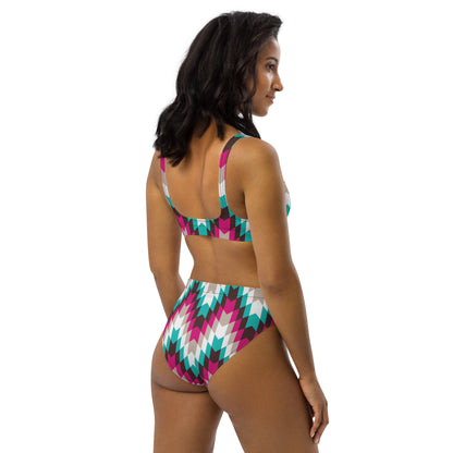 Yeehaw Turquoise Pink Aztec Bikini