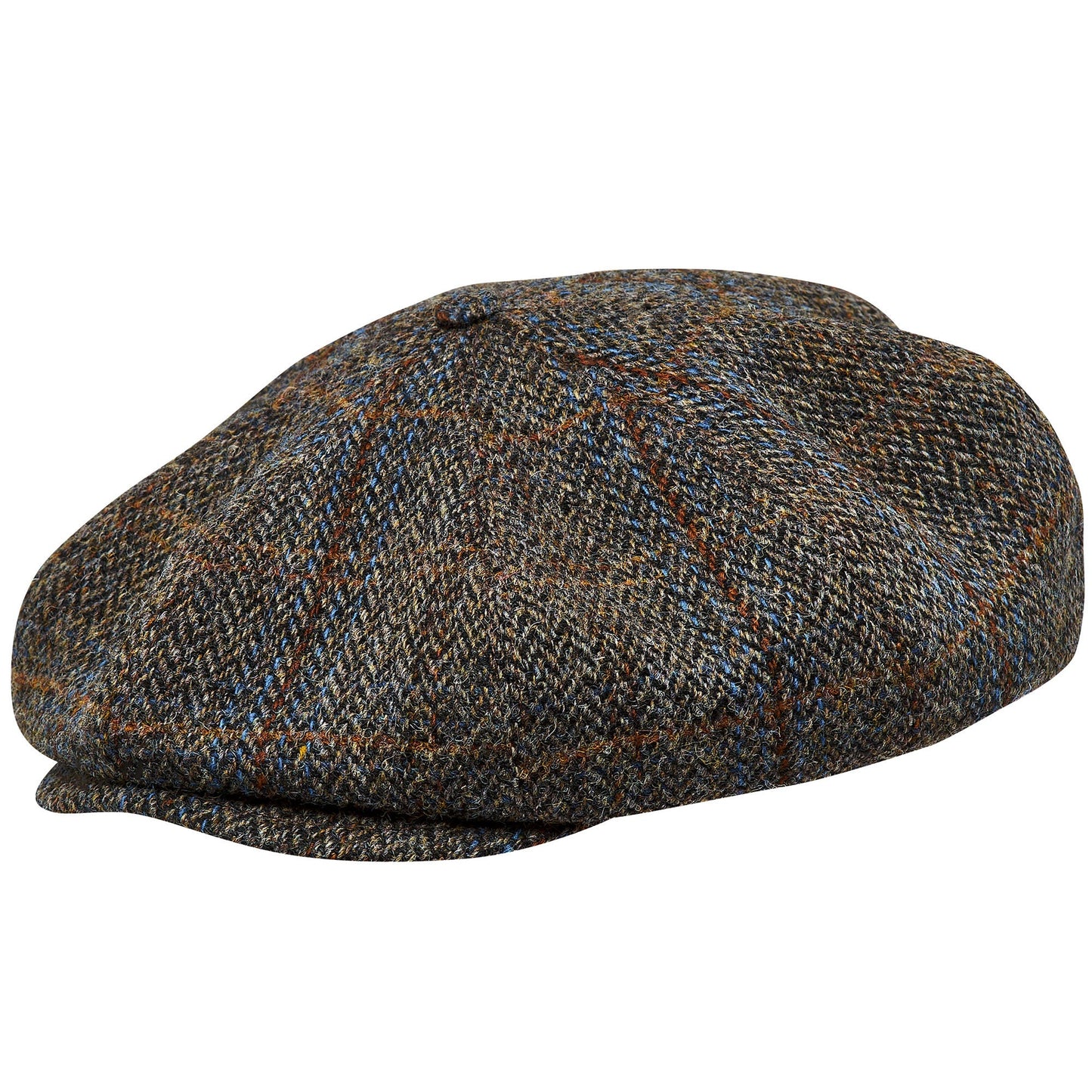 [Best Sale!]PEAKED CAPS Genuine Scottish Harris Tweed 8 Panels Man Cap