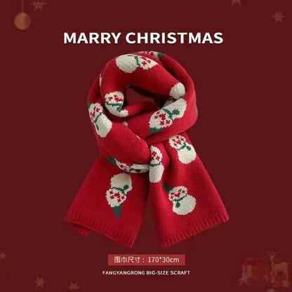 Unisex Santa Claus Knitted Scarf