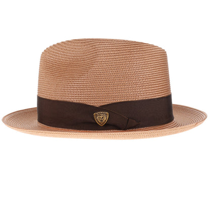 Black Straw Fedora Hat