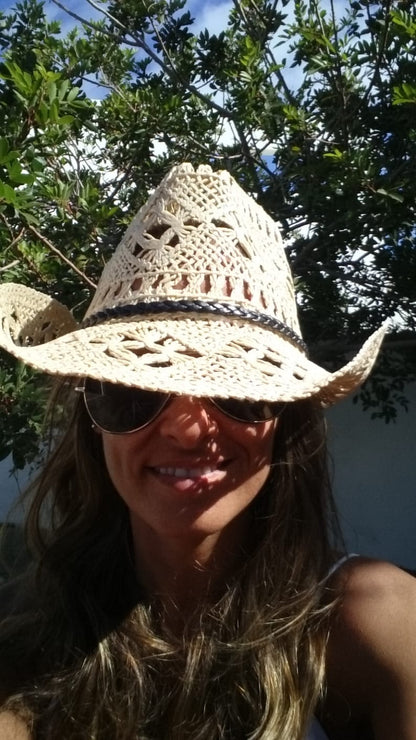 Boho cowboy hats for women, bohemian cowgirl straw hat, stetson western hats, kekugi