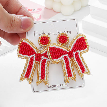 Classic Bow Beads Earrings