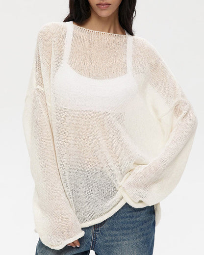 Hollow See-Through Sweater