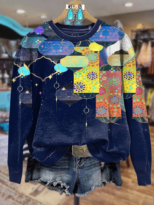 Art Print Casual Sweatshirt