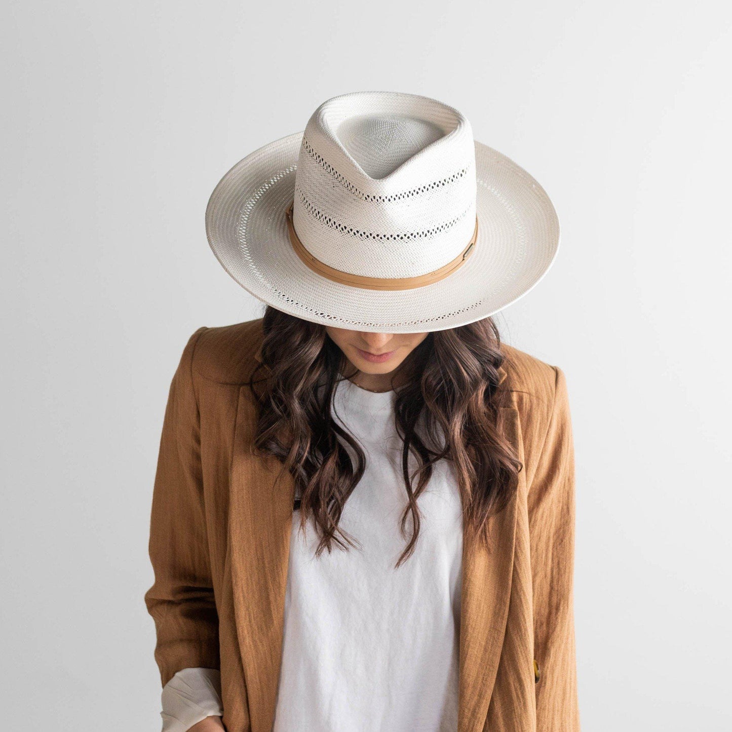 Arlo Straw Teardrop Fedora