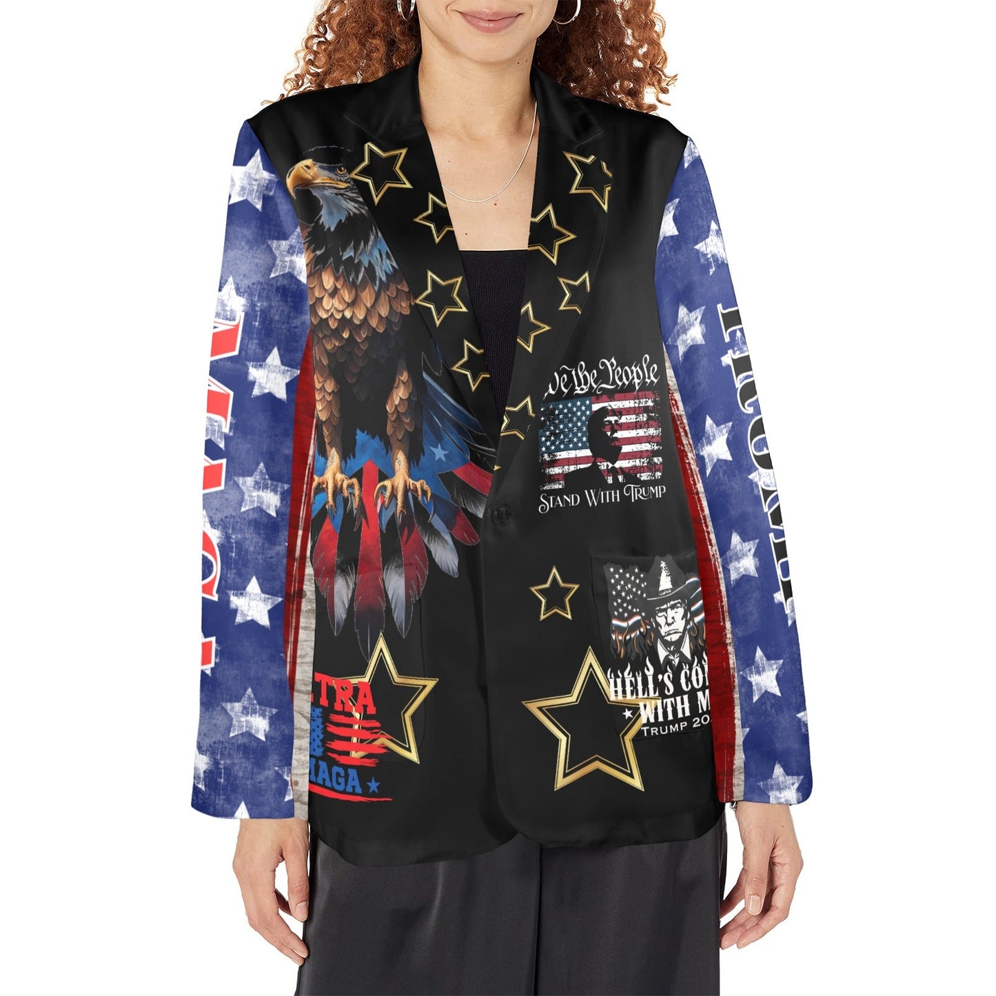 ULTRA MAGA TRUMP WOMENS BLAZER