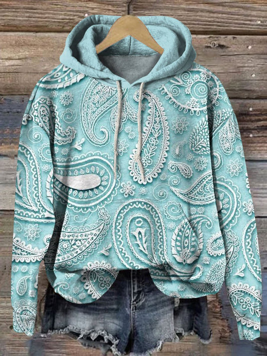 Paisley Pattern Art Print Casual Sweatshirt