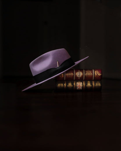 Eerguson Fedora - Lavender+Black[Fast shipping and box packing]