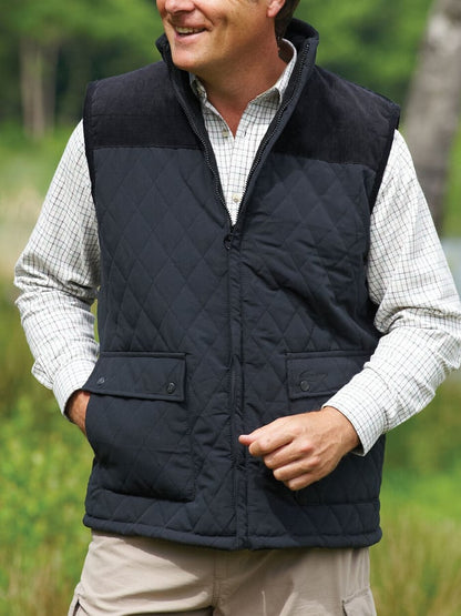 Men's Retro Western Patchwork Warm Vest