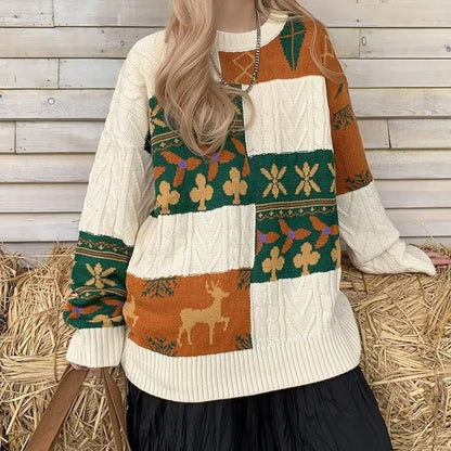 Retro Lazy Loose  Knit Sweater