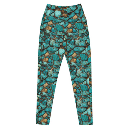 All Turquoise Leggings With Pockets