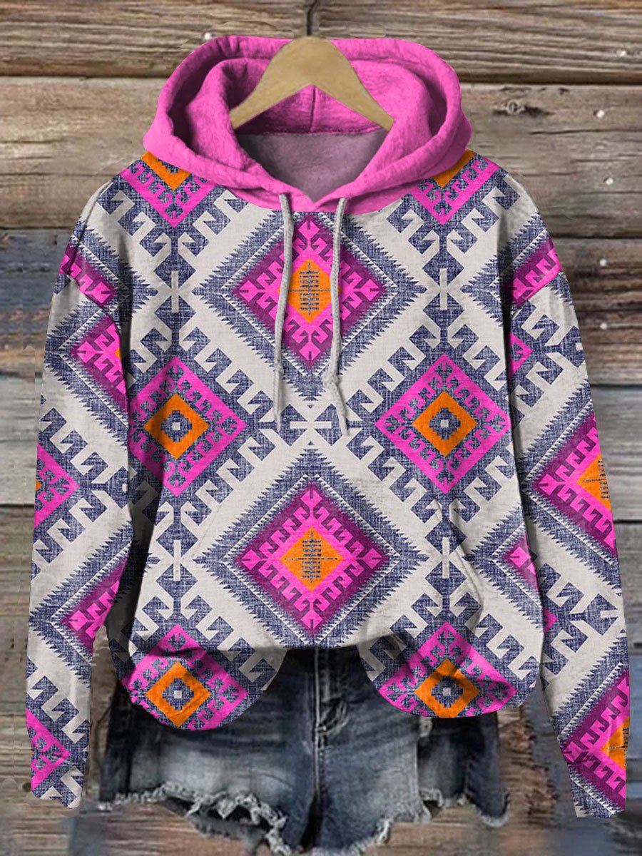 Vintage Tribal Pattern Art Print Casual Sweatshirt