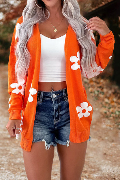 Beautiful Floral Pattern Cardigan