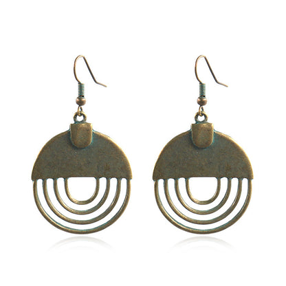 Women's Bohemian Retro Hollow Alloy Earrings