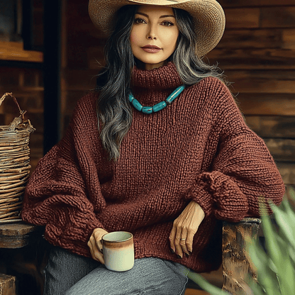 Women's Winter Knitted Warm Turtleneck Sweater