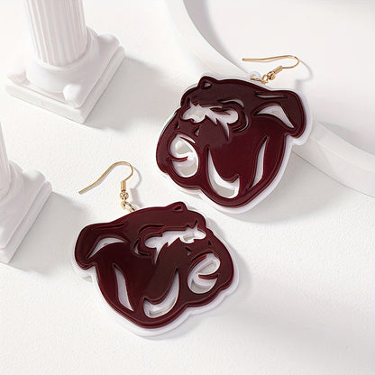 Chic Gameday Bulldog Earrings