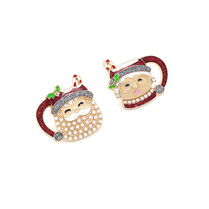 Santa Claus & Mrs. Claus Mug Earrings