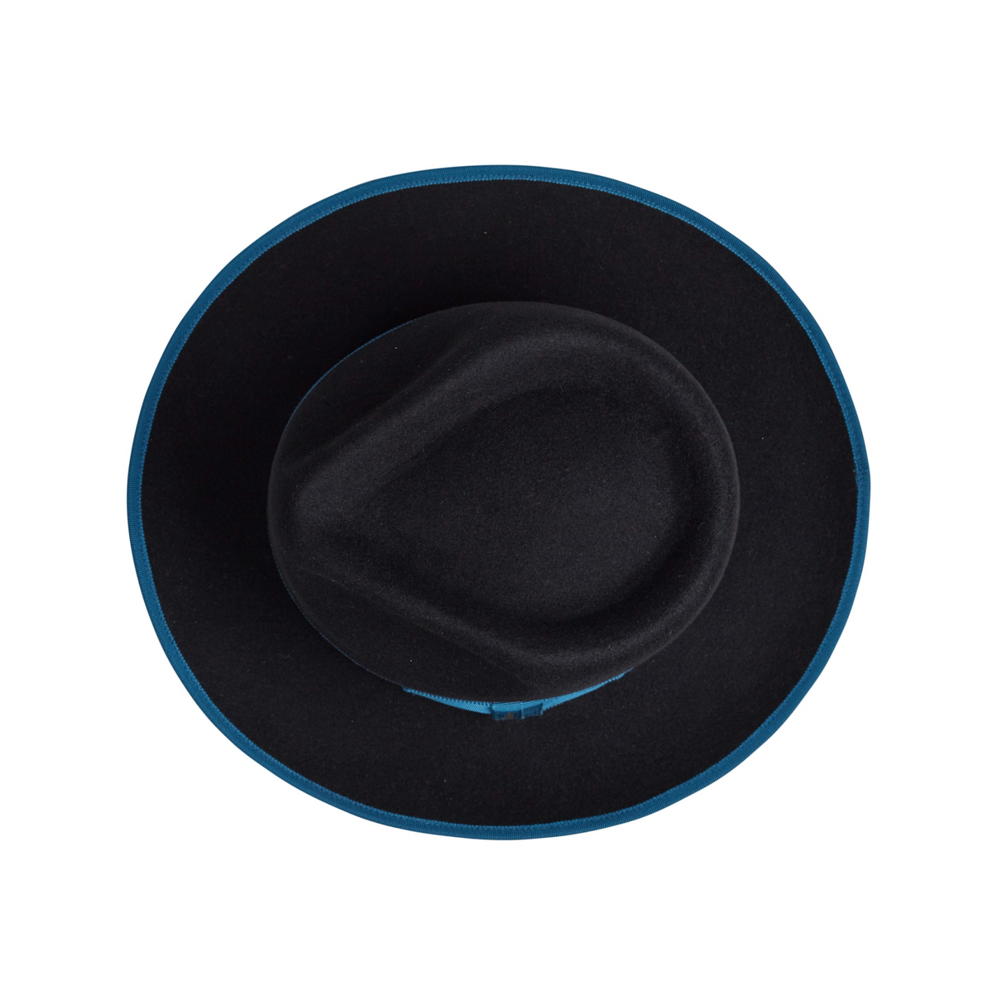 The Fox Fedora - Black & Turquoise