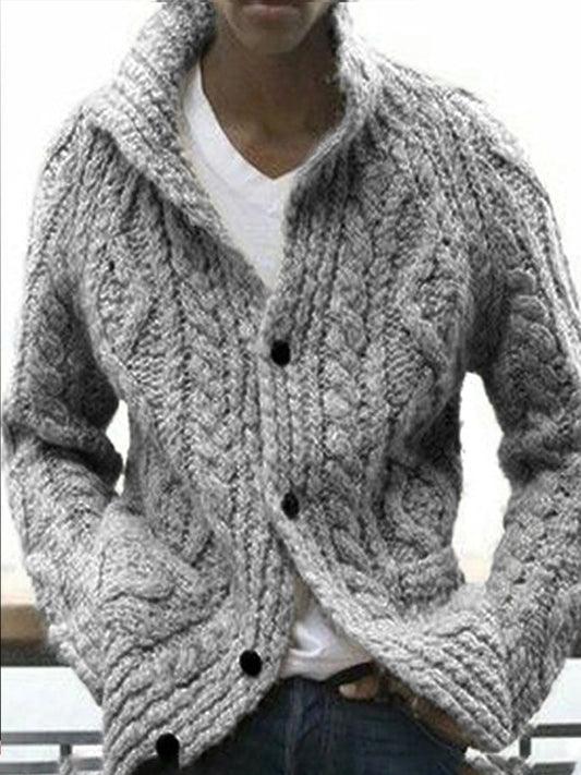 Men's Vintage Knitted Cardigan Sweater