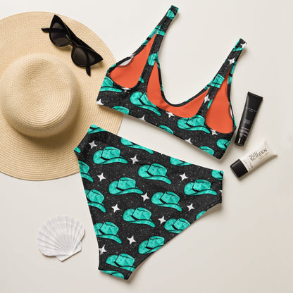 Yeehaw Turquoise Hat Bikini