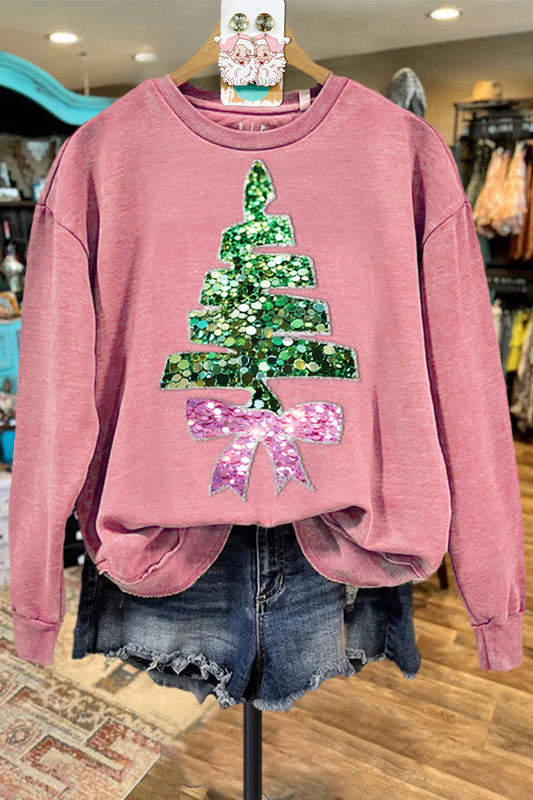 Classic Contrast Christmas Tree Sweatshirt