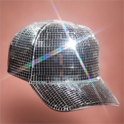 Disco ball Mirror Hat - Diamonds[Buy 2 get free shipping&Box packing]