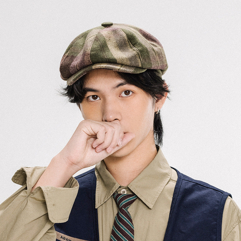 Painter News boy 8 Panels Cap-panno