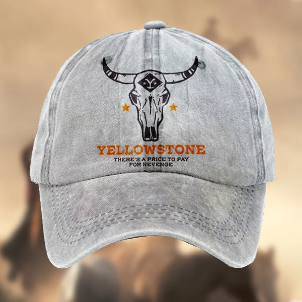 Men's Vintage Yellowstone Cotton Washed Baseball Cap